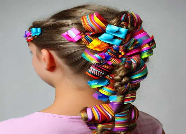 儿童头发的花样扎法，8一12小女孩发型绑扎方法