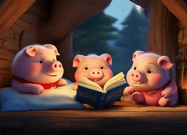 儿童故事三只小猪睡前故事，三只小猪睡前故事