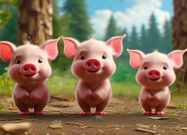 儿童故事3-6岁小猪故事 - 别让孩子输在表达上!用《三只小猪》训练孩子的表达能力
