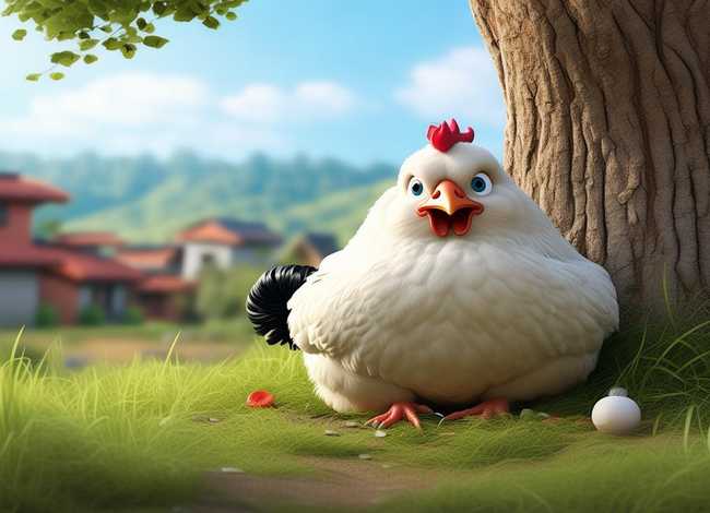 母鸡下蛋民间故事，民间故事-白母鸡