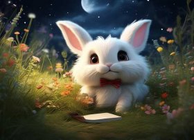 小白兔故事大全睡前故事，儿童睡前小白兔故事文字版