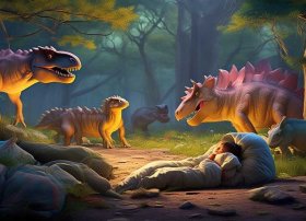 霸王龙历险记儿童睡前故事、儿童睡前恐龙故事大全