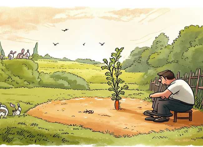 故事情景画图片、我想给这个故事画一个插画-我最喜欢的寓言故事是守株待兔怎么画插图