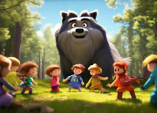 绘本故事儿童动画视频 - 绘本故事视频《小心大灰狼》提高孩子自我保护意识!