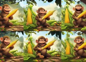 猴子掰玉米的故事全文；猴子掰玉米故事的中英文