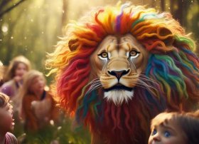 儿童故事头发；狮子烫头发的童话故事