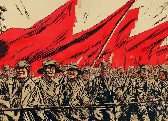 红色故事连环画简笔 - 瀚大黎众上美版红色革命故事连环画《红旗谱》下集胡振宇绘画