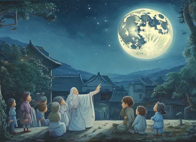 中秋儿童故事 - 中秋节的睡前故事——月亮婆婆的传说
