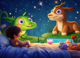 儿童睡前故事蛐蛐；小牛的睡前故事