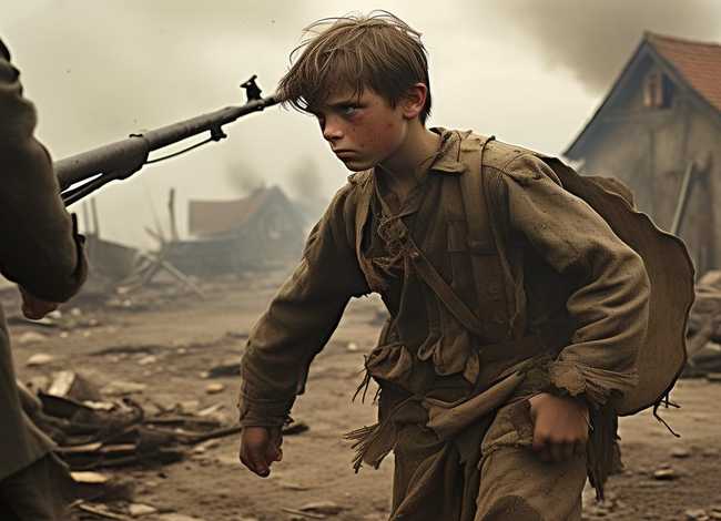 战争时期的小孩的故事，战争时期的小英雄故事760字