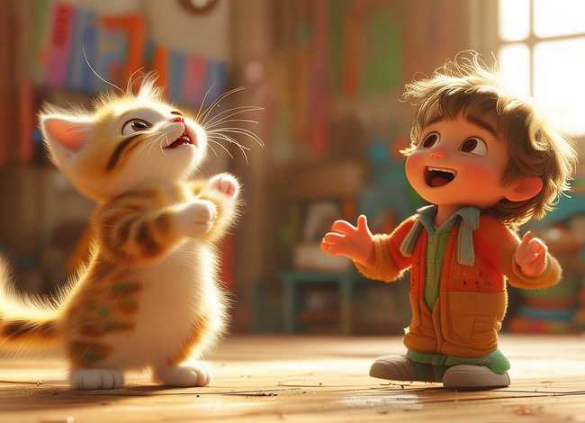 《小弟和小猫》、口才儿歌串词