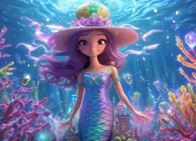 美人鱼儿童视频；儿童儿歌童谣童话故事-小美人鱼的海底王国