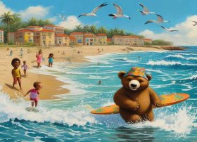 西班牙儿童活动书 《小棕熊去度假》中,都讲了些什么内容