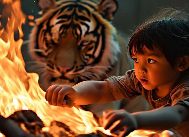 虎口拔牙儿童成语故事 火中取栗的意思解释