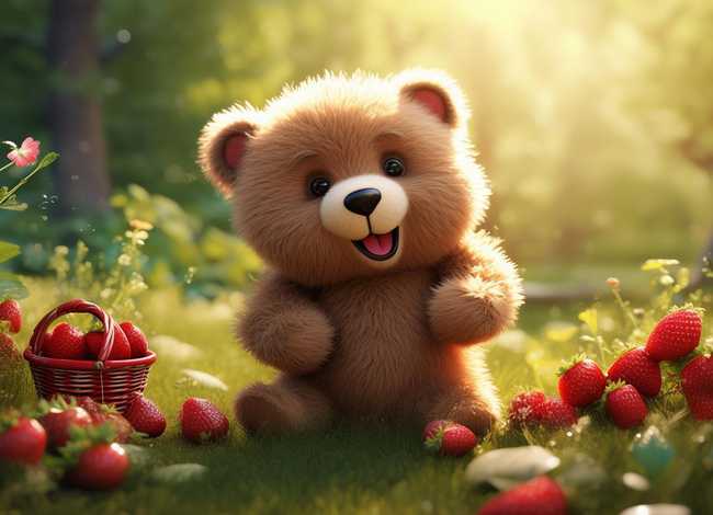 小熊的水果故事内容;小熊买草莓的故事 小熊的水果故事内容;小熊买草莓的故事