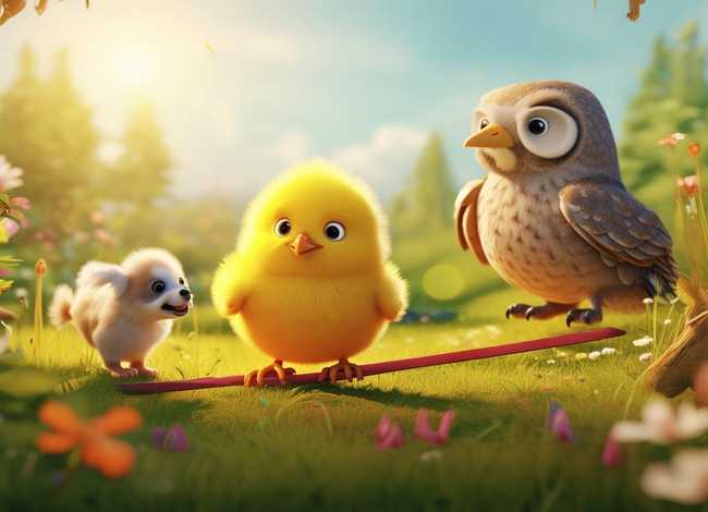 儿童故事小鸡的故事，小鸡学本领的童话故事