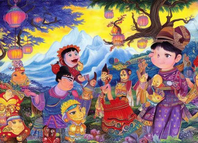 民间故事神话故事儿童、我国少数民族神话故事