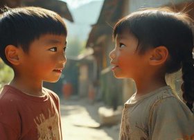 两个儿童的故事；请你用自己的话把《两小儿辩日》编成一个小故事