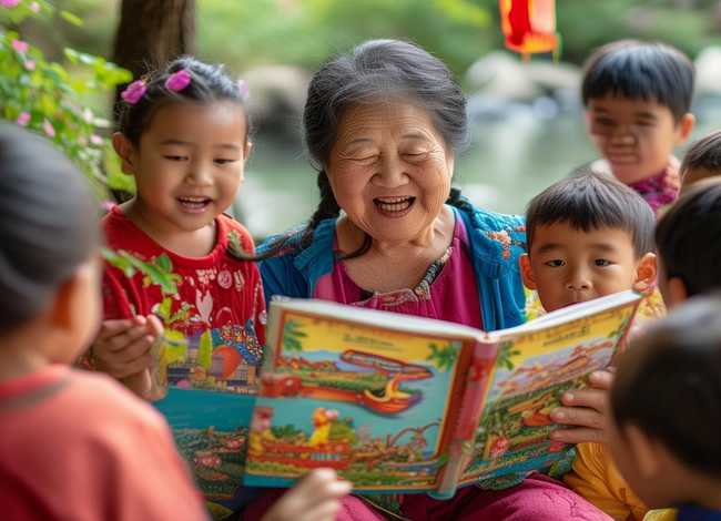 儿童端午节故事图片 - 外婆《端午节》儿童故事绘本分享