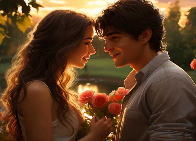 爱情小故事英文、英语,关于爱的小故事