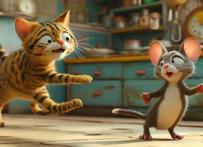 儿童故事猫和老鼠 英语 - 英语作文汤姆与杰瑞