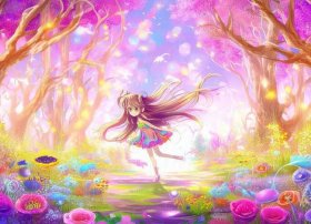 颜色小精灵儿童绘本故事；米雅的精灵王国阿莫主角