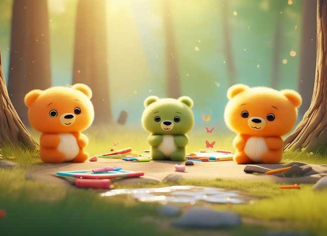 儿童故事3个动物角色（儿童故事三只小熊）