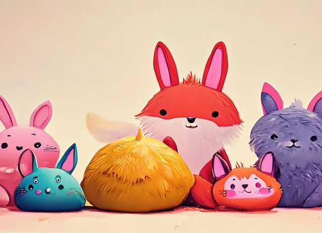 10岁儿童画画图片大全，简单插画动物-可爱的小动物怎么画才好看