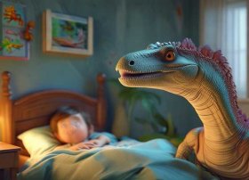 霸王龙儿童睡前故事3-6岁有声阅读（恐龙的儿童睡前故事）