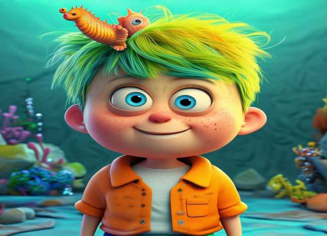 海绵宝宝儿童画图片，9岁儿童可似画什么样的漫画人物