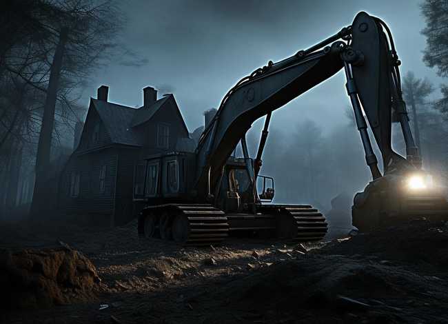 推土机故事在线试听；坟头屋传说故事