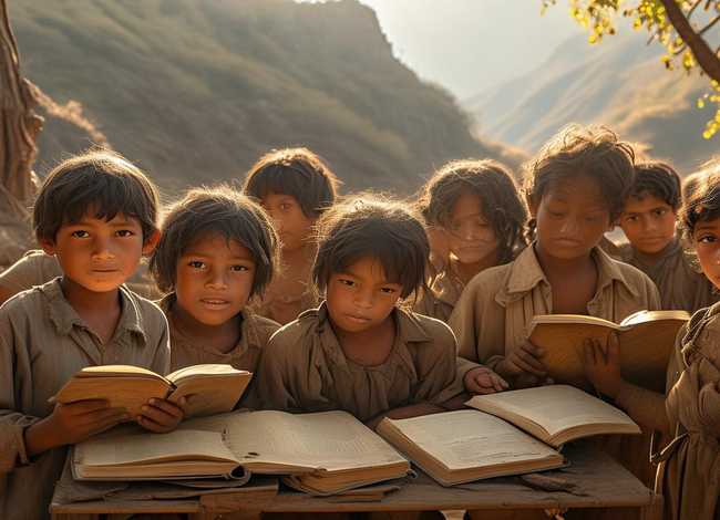 贫困区儿童的故事 - 关于贫困山区儿童读书的故事