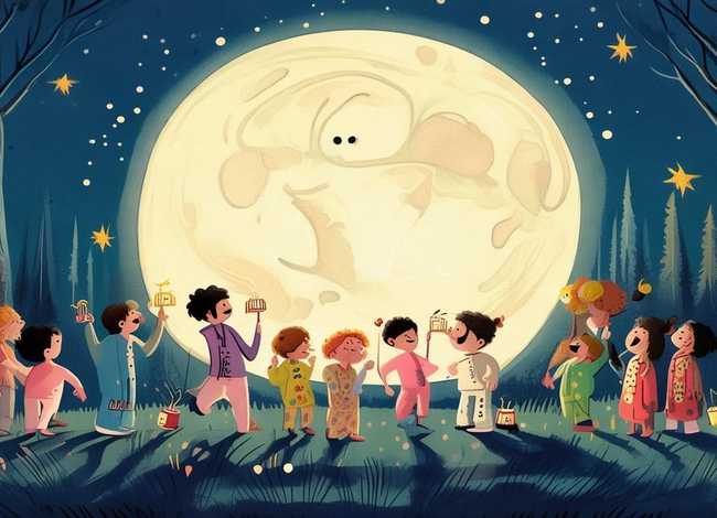 幼儿月亮的故事 - 分月亮幼儿故事 幼儿月亮的故事 - 分月亮幼儿故事