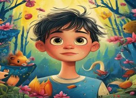 儿童故事连环画图片5张；连环画,只要4个图片就能表达完整个故事的图片