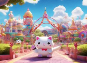 kitty的照片 揭秘东京绝美主题乐园,带你进入三丽鸥彩虹乐园的和谐乐园!