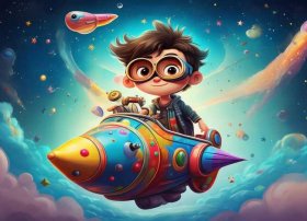 幼儿航天故事绘本 - 逐梦太空的少年火箭冲霄主要内容