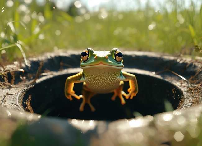 儿童故事井底之蛙的故事，民间童话故事之跳出井底的蛙