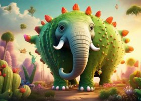 儿童故事仙人掌大象 有趣的寓言故事