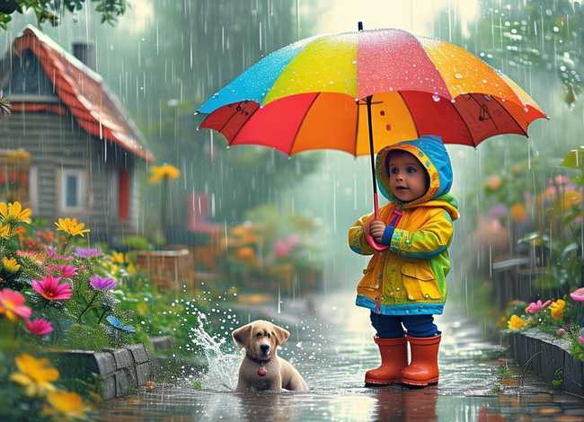 豹子的绘本故事 - 绘本讲师训练营【59】期14-21阅读原创—《一个下雨天》