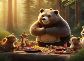 儿童简短小故事绘本（小故事《熊妈妈请客》儿童故事绘本分享）