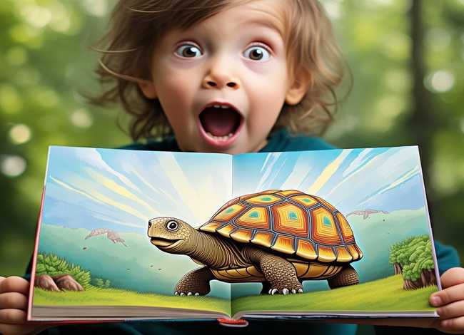 惊讶图画；儿童阅读指导《犟龟》-读懂结构,掌握正确的读图方法