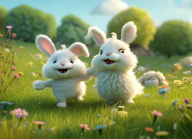 幼儿故事小兔 - 小兔和小羊去郊游的幼儿故事 幼儿故事小兔 - 小兔和小羊去郊游的幼儿故事