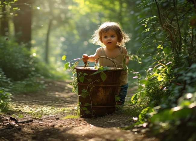 儿童小水桶故事 - 寓言故事-一只铁水桶