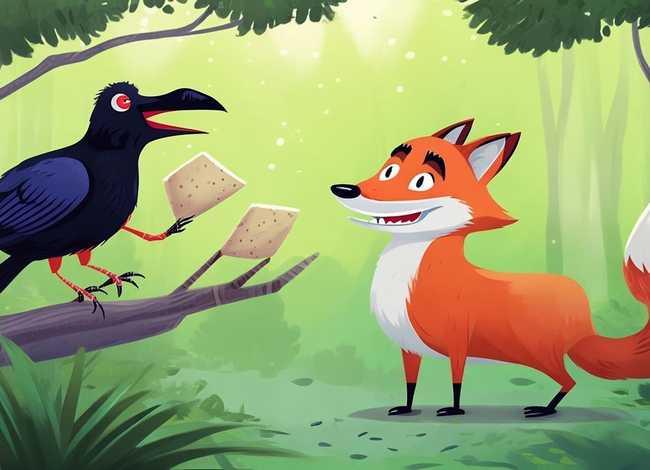 乌鸦和狐狸的故事完整版、《狐狸和乌鸦》的故事缩写