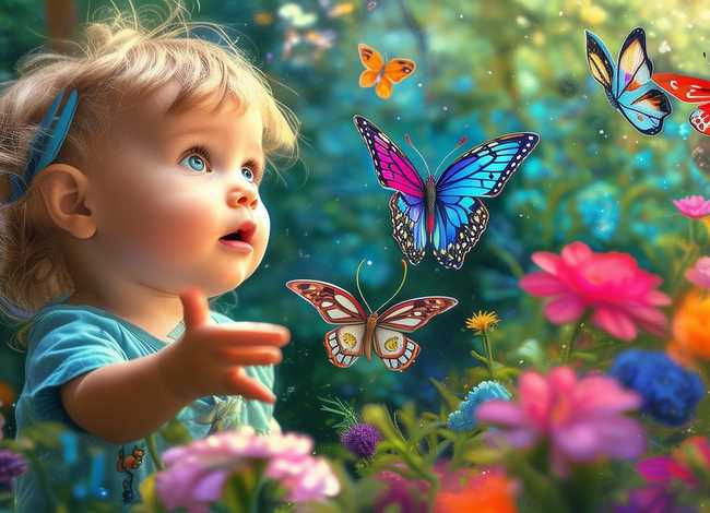 三只蝴蝶儿童故事英文版；幼儿园小故事《三只蝴蝶》儿童故事绘本分享