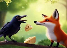 讲故事乌鸦和狐狸；《狐狸和乌鸦》的故事缩写