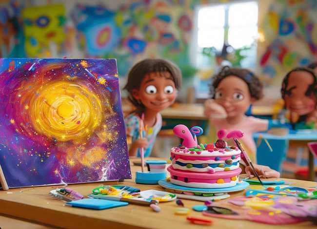 绘本故事儿童画；涂鸦班《萤火虫》《爱的蛋糕》作品点评