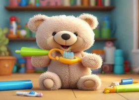 小熊刷牙故事；小班语言活动《小熊不刷牙》教学设计