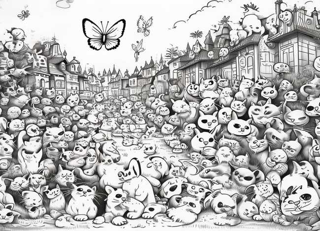 黑白故事绘本 - 绘本推荐《100万只猫》一百万只猫 真的有这么多吗