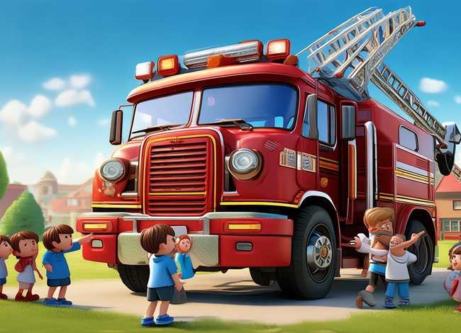 消防车儿童故事 - 消防车的故事